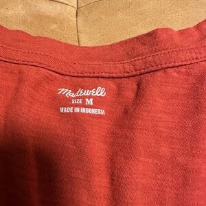 Madewell v-neck size medium